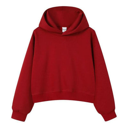 Womens Cotton Blend Sweatshirt Hoodie Casual Pullover