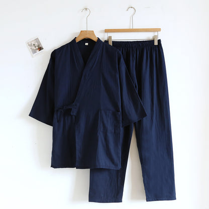 gauze tie-up loungewear set