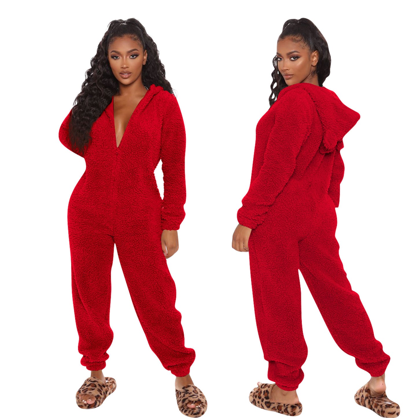 Plush Jumpsuit Loungewear