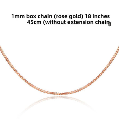 Rose Gold Plated Heart Pendant Necklace