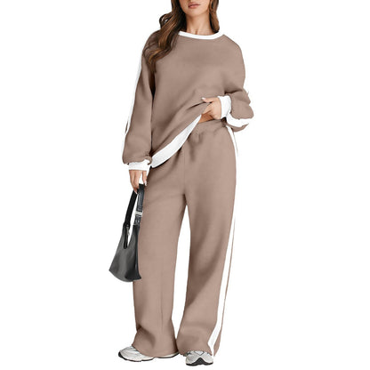 Pullover hoodie and sweatpants for women