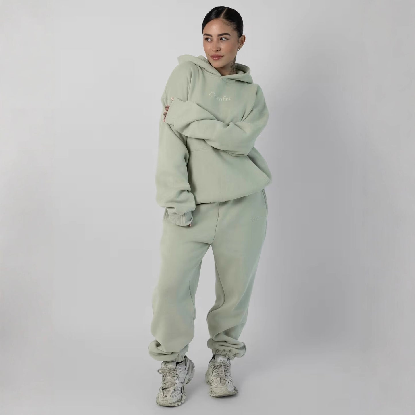 Fleece Lined Hoodie and Pants Set