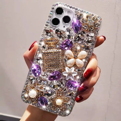 Diamond Rhinestone Perfume Bottle Phone Case