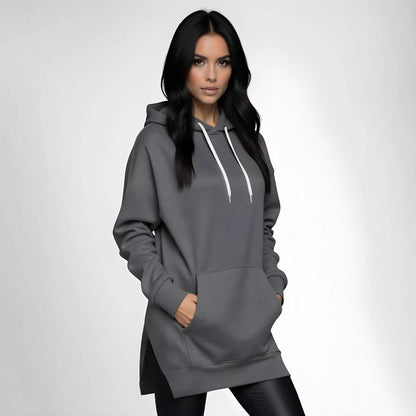 Womens Hooded Pullover Sweatshirt with Pocket