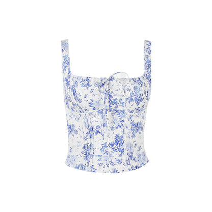 Floral Backless Sling Top for Women