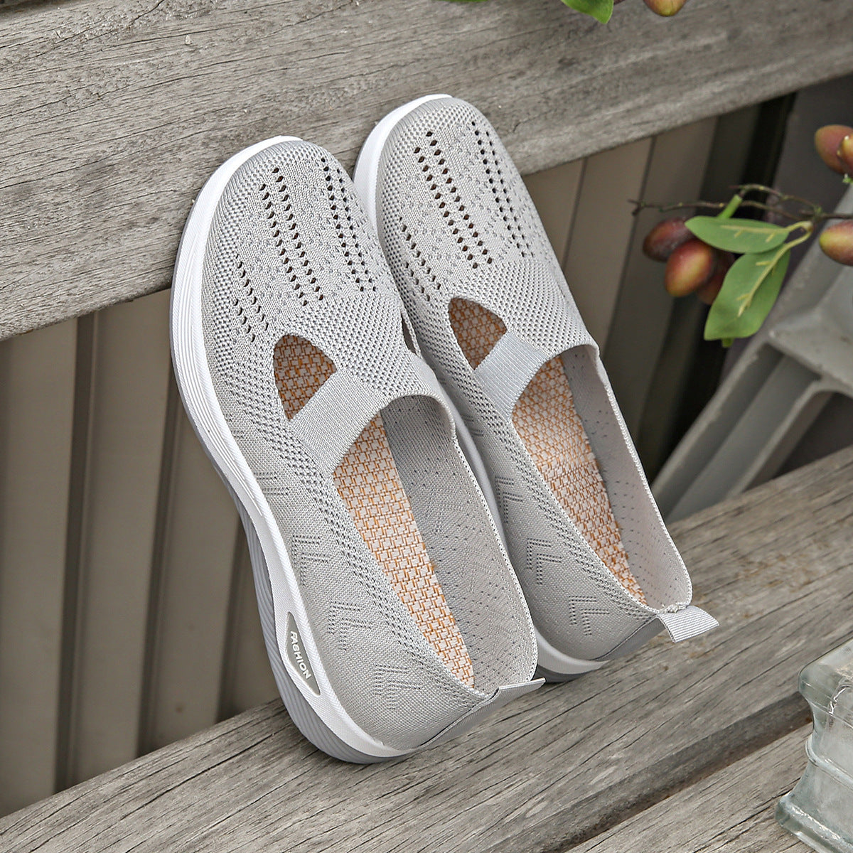 Womens Breathable Comfort Casual Slip On Shoes
