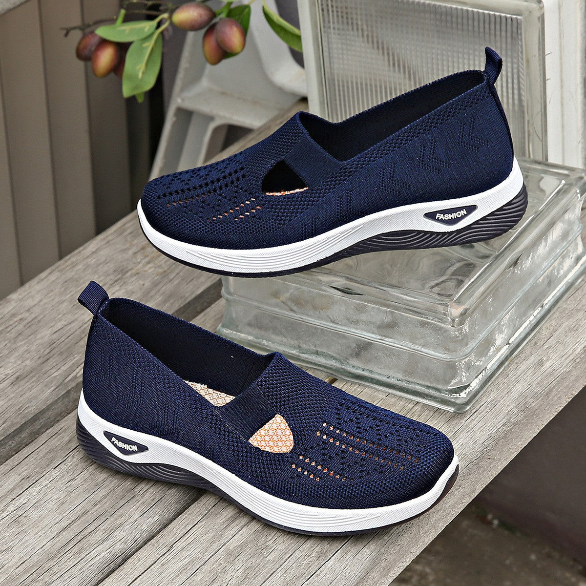Womens Breathable Comfort Casual Slip On Shoes