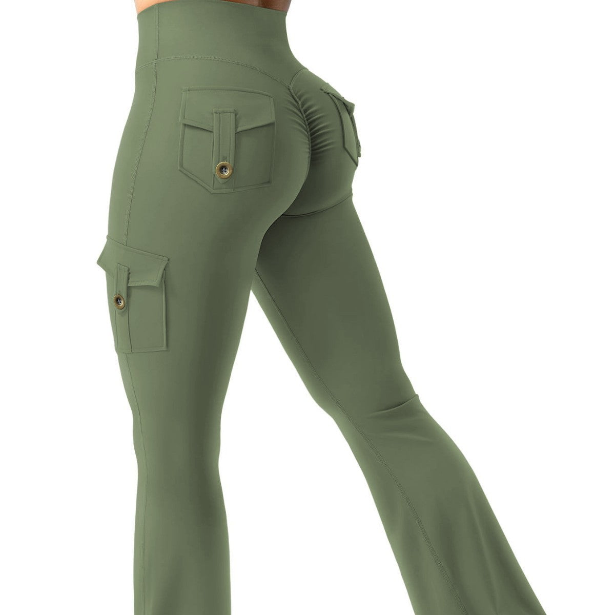 Women's Cargo Pocket Flared Yoga Pants