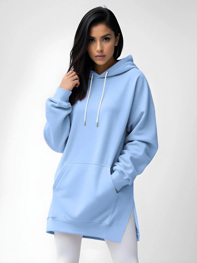 Womens Hooded Pullover Sweatshirt with Pocket