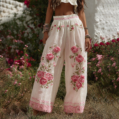 Womens Wide-Leg Pants