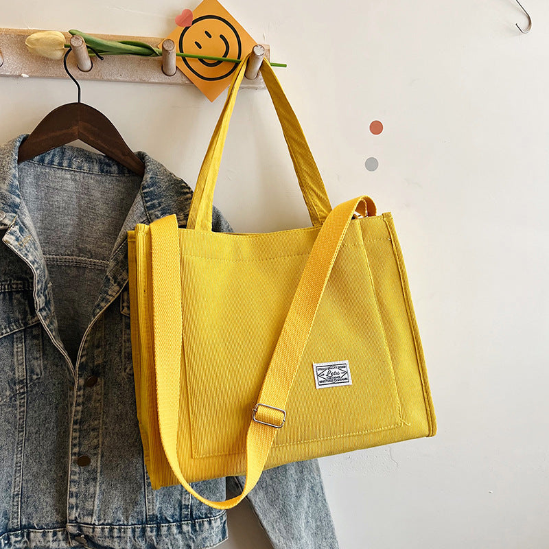 Women's corduroy bag