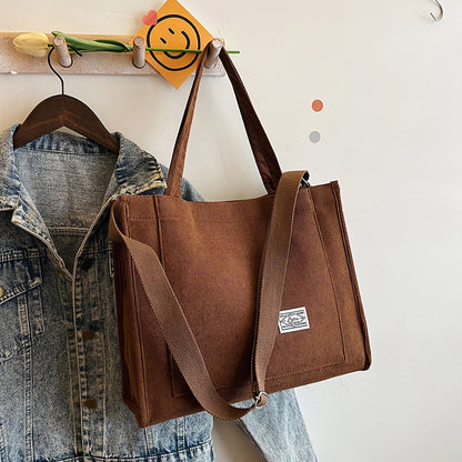 Women's corduroy bag
