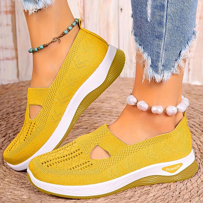 Womens Breathable Comfort Casual Slip On Shoes