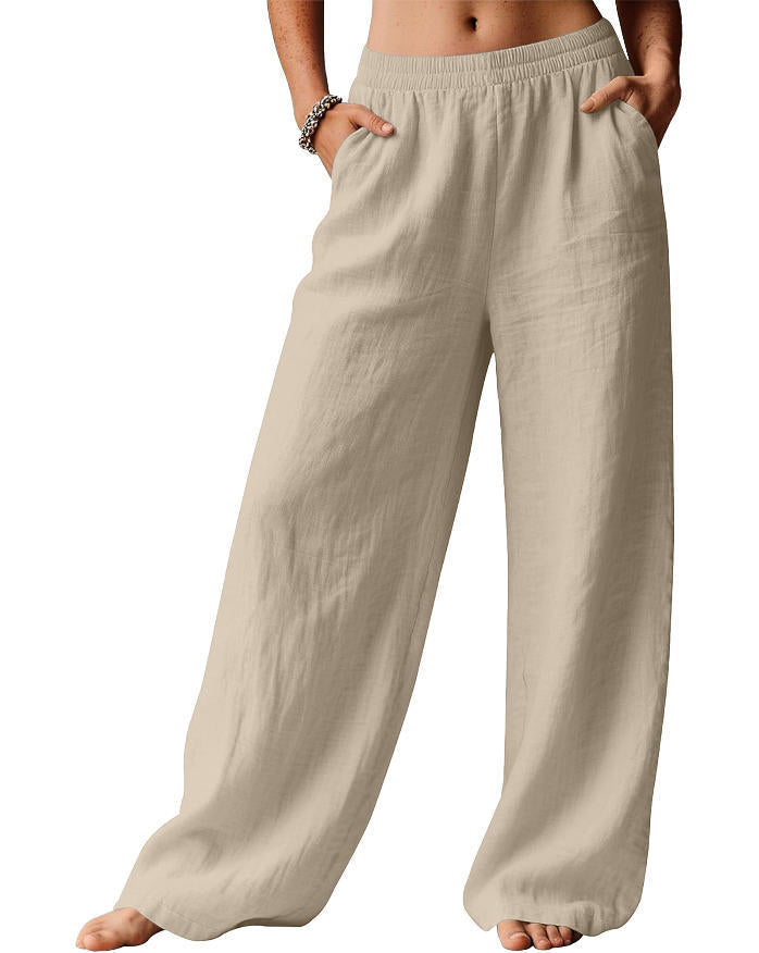 Womens Wide Leg Casual Pants