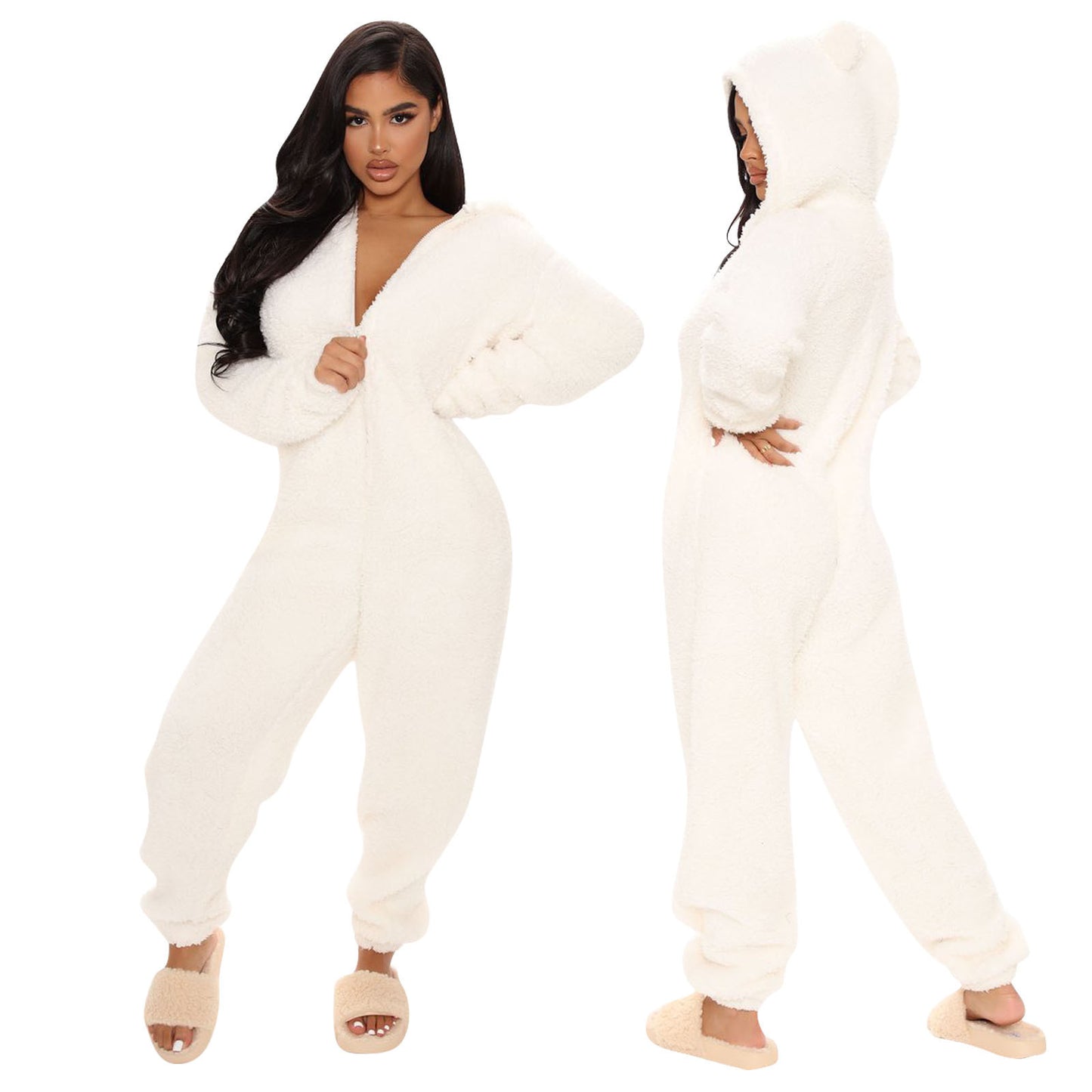 Plush Jumpsuit Loungewear