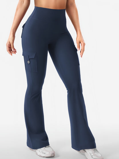 Women's Cargo Pocket Flared Yoga Pants
