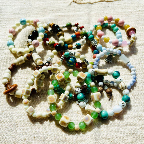 Handmade Ceramic Beads String