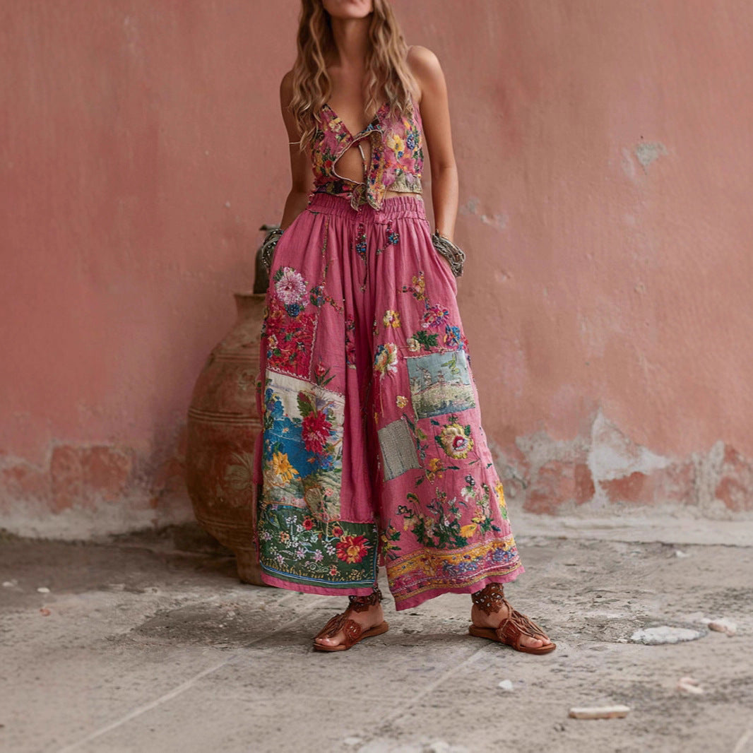 Womens Wide-Leg Pants