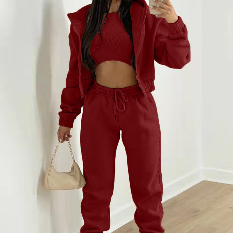Women's Casual Hooded Sweatshirt and Pants