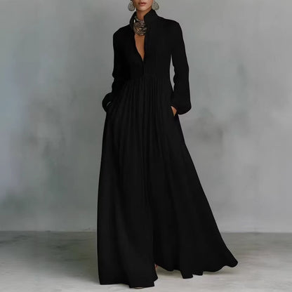 Vintage Lantern Sleeve A-Line Dress