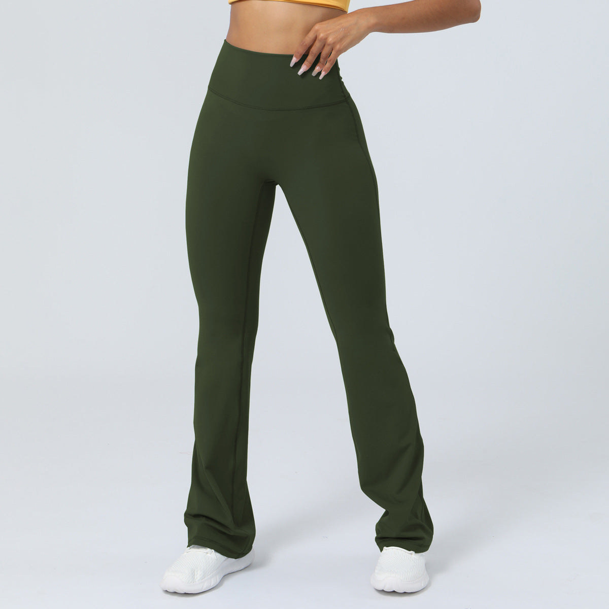 Womens High Waisted Flared Yoga Pants