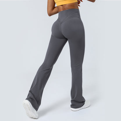 Womens High Waisted Flared Yoga Pants