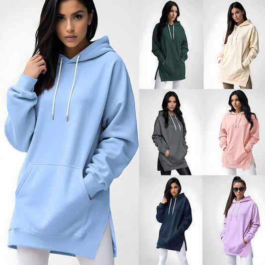 Womens Hooded Pullover Sweatshirt with Pocket