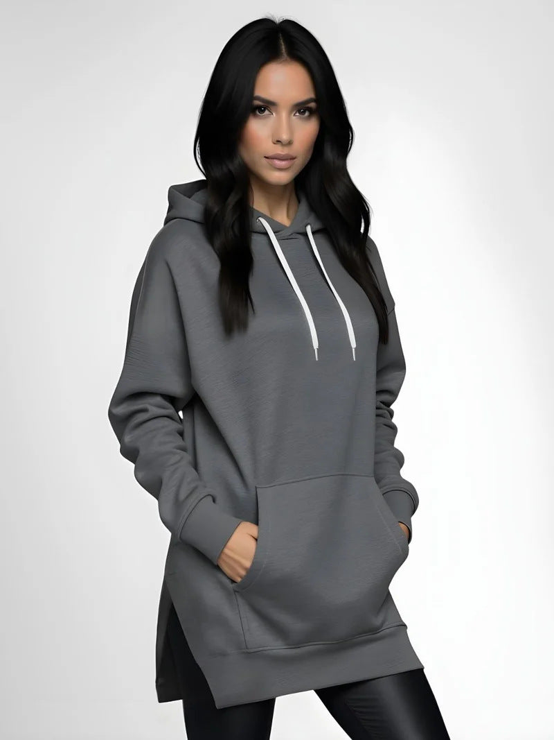 Womens Hooded Pullover Sweatshirt with Pocket