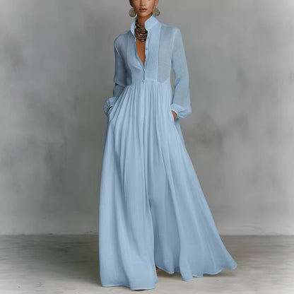 Vintage Lantern Sleeve A-Line Dress