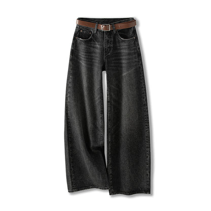 High-Waisted Wide-Leg Cotton Jeans for Women