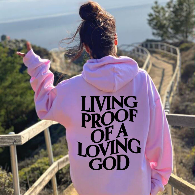 Women's Letter Print Hoodie