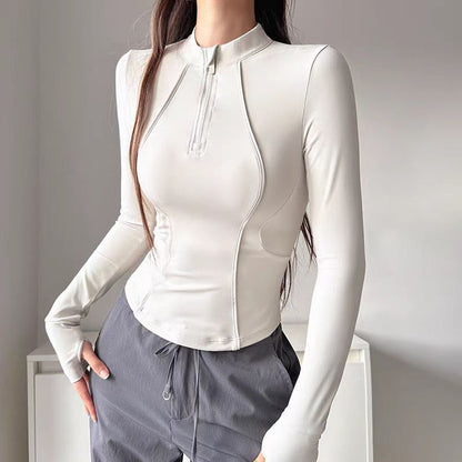 Womens Yoga Fitness Long Sleeve Top