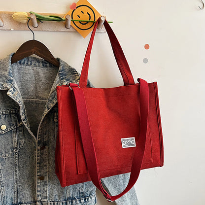 Women's corduroy bag