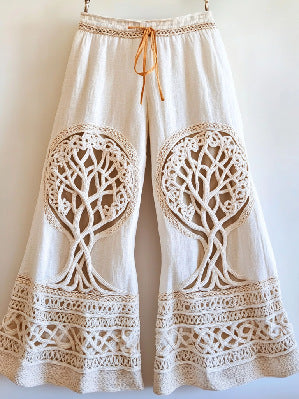 Womens Wide-Leg Pants