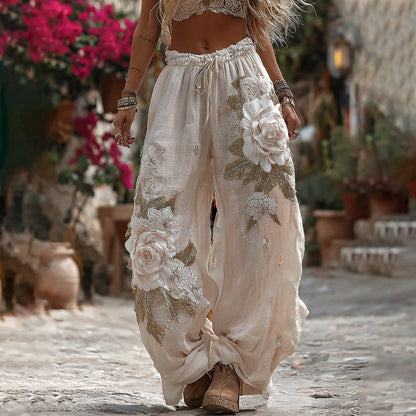 Womens Wide-Leg Pants