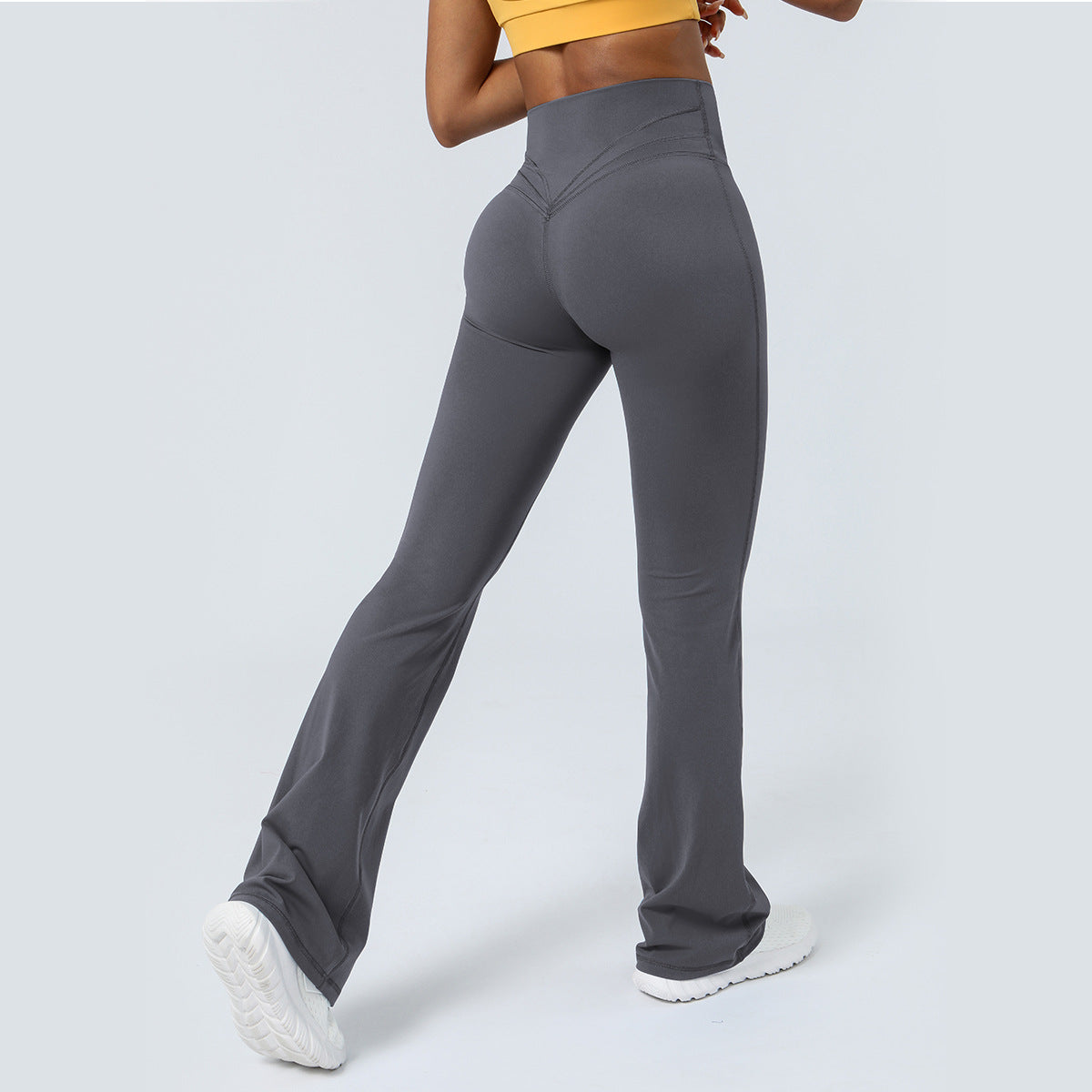 Womens High Waisted Flared Yoga Pants