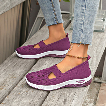 Womens Breathable Comfort Casual Slip On Shoes