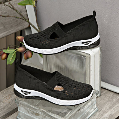 Womens Breathable Comfort Casual Slip On Shoes