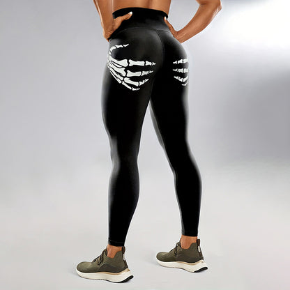 Glow-in-Dark High-Waisted Fitness Yoga Pants