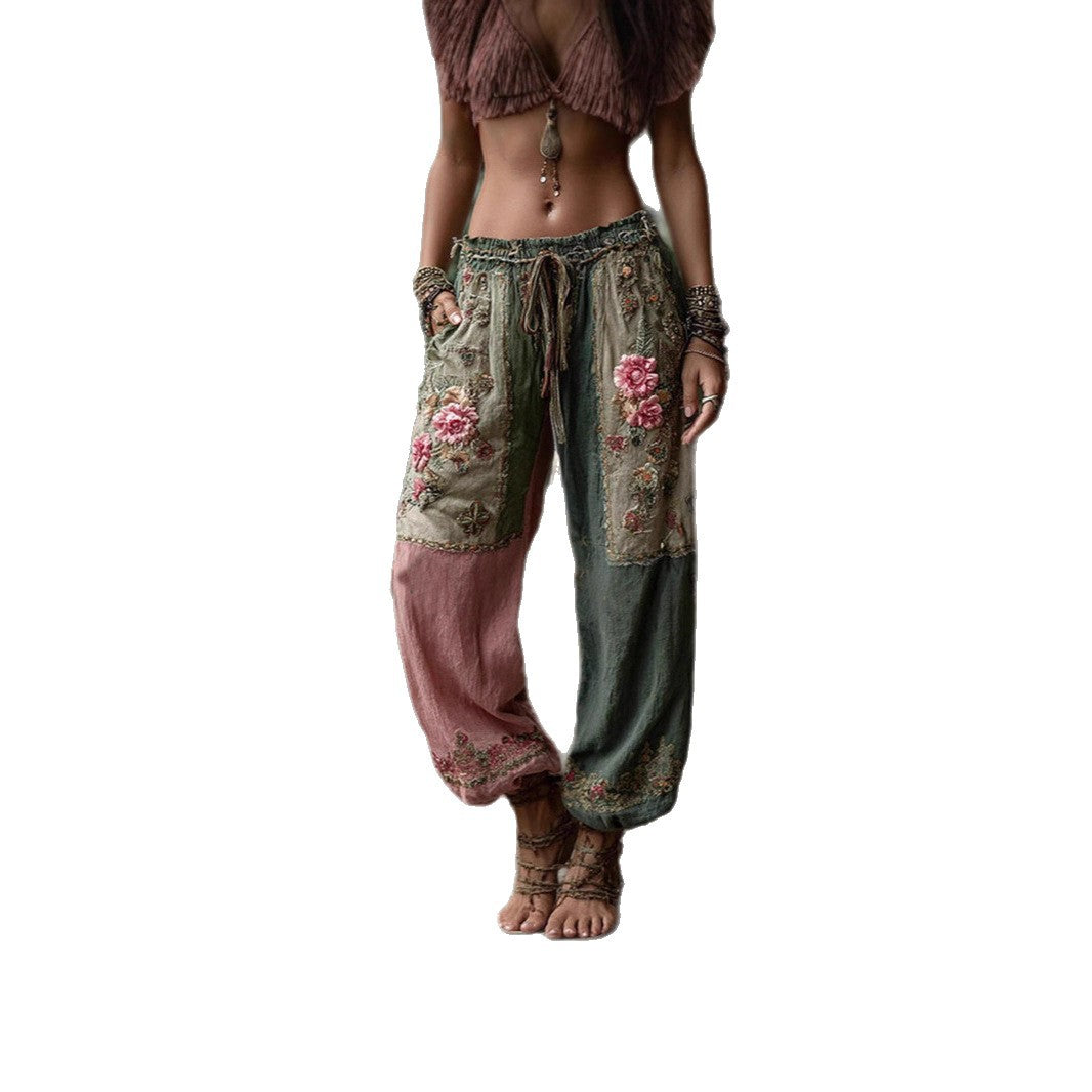 Womens Wide-Leg Pants