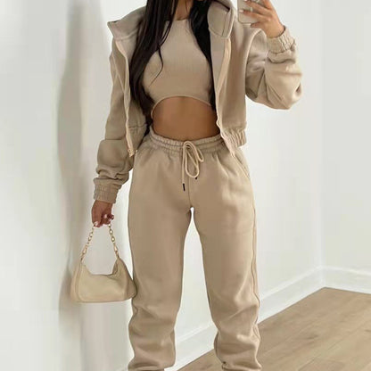 Women's Casual Hooded Sweatshirt and Pants