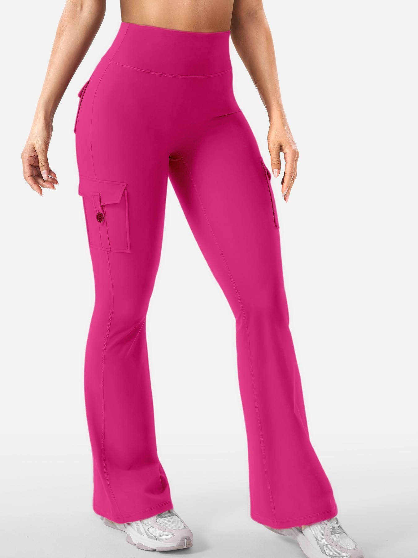 Women's Cargo Pocket Flared Yoga Pants