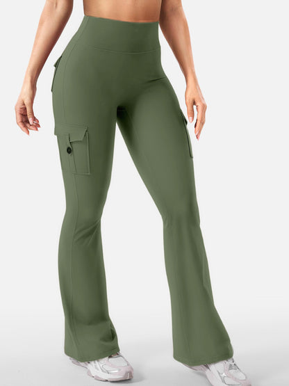 Women's Cargo Pocket Flared Yoga Pants