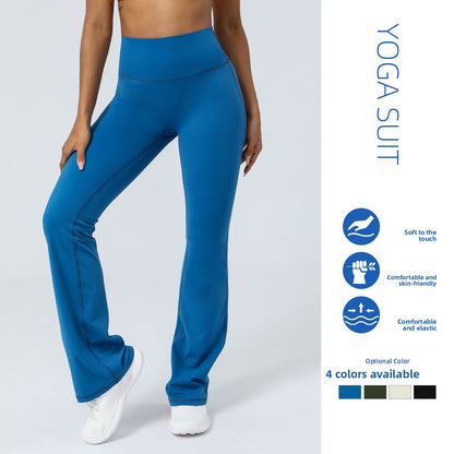 Womens High Waisted Flared Yoga Pants