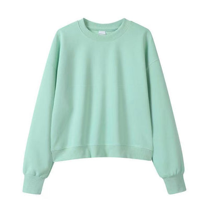 Womens Cotton Blend Sweatshirt Hoodie Casual Pullover
