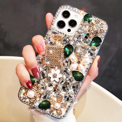 Diamond Rhinestone Perfume Bottle Phone Case