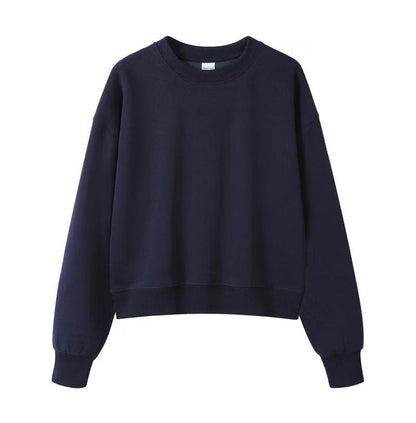 Womens Cotton Blend Sweatshirt Hoodie Casual Pullover