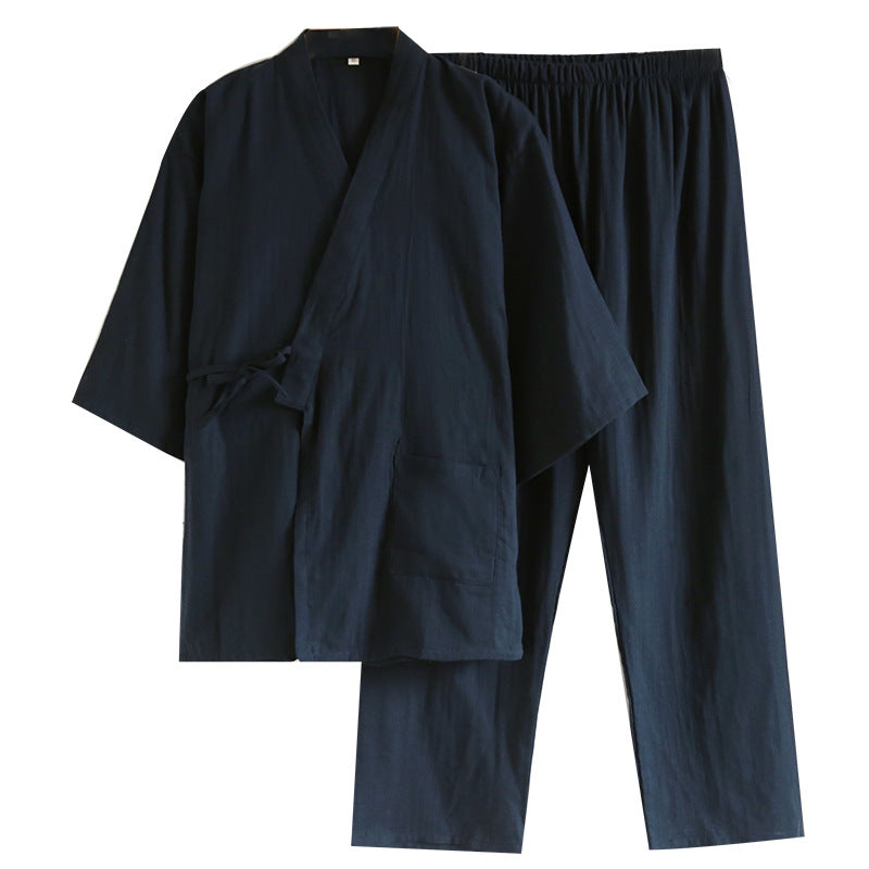 gauze tie-up loungewear set