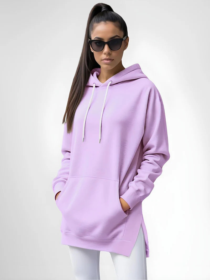 Womens Hooded Pullover Sweatshirt with Pocket
