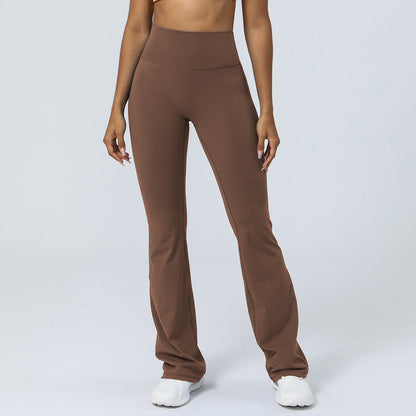 Womens High Waisted Flared Yoga Pants